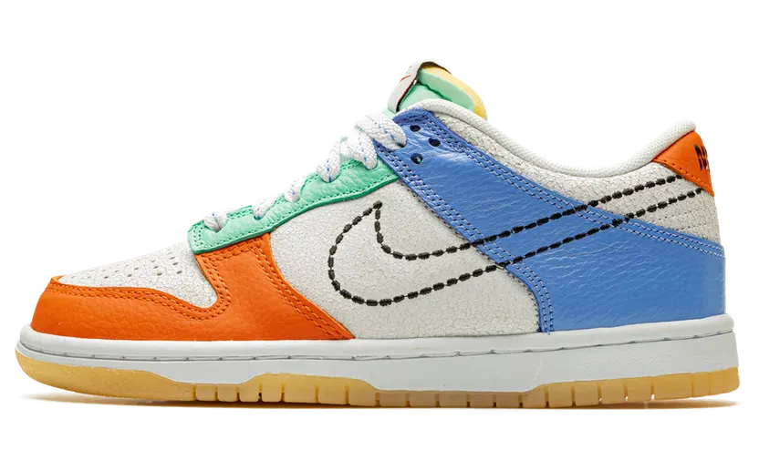 Nike Dunk Lowen Wit – “Multi” (DX3363-100)