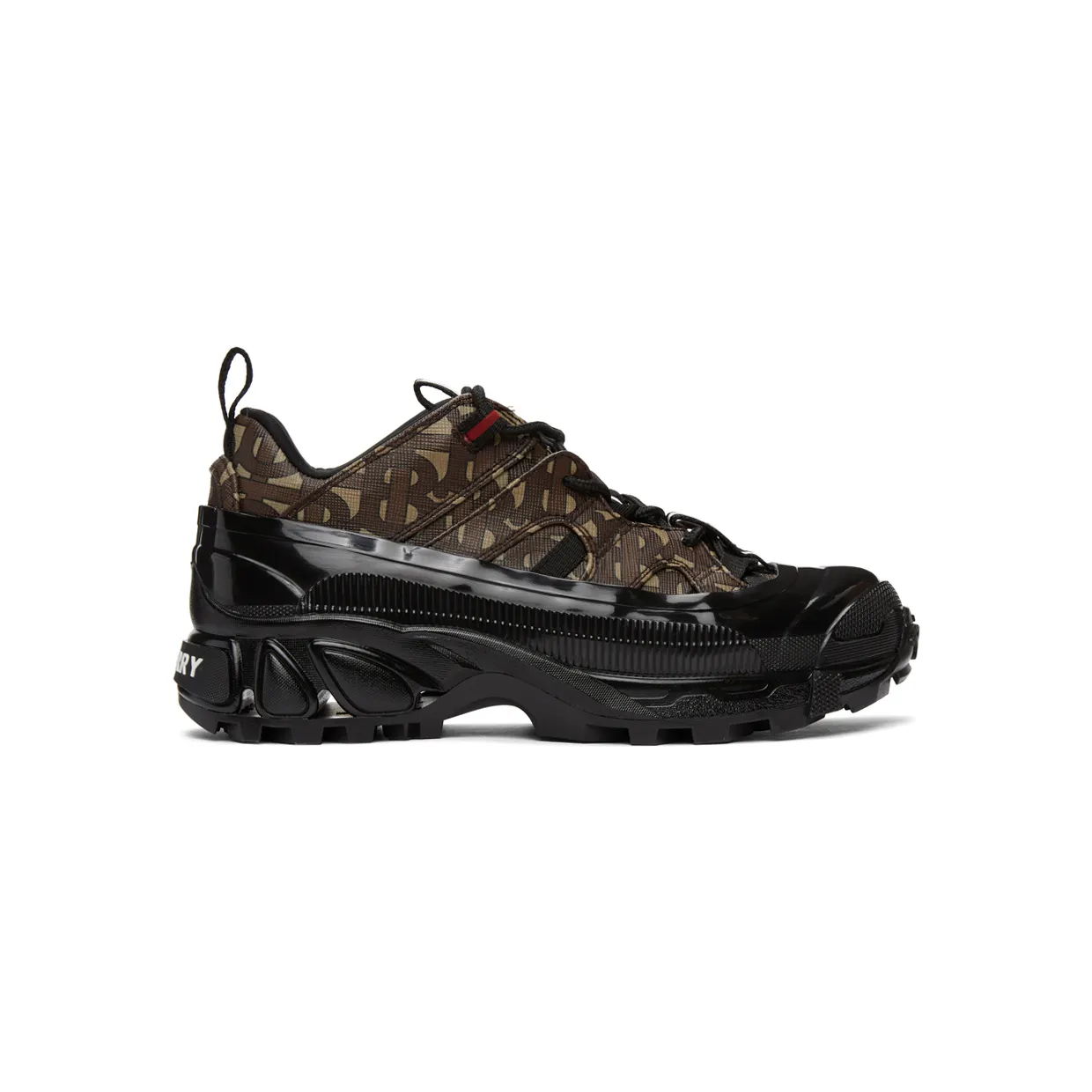 Burberry Brown E-Canvas Monogram Arthur Sneakers (8020678)