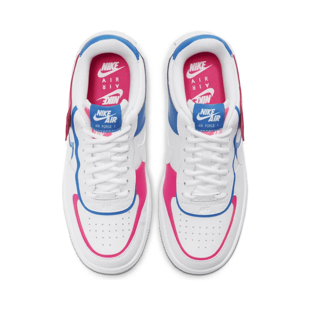 Nike Air Force 1 Shadow Cotton Candy (W) White/White-White-Hyper Pink (CU3012-111)