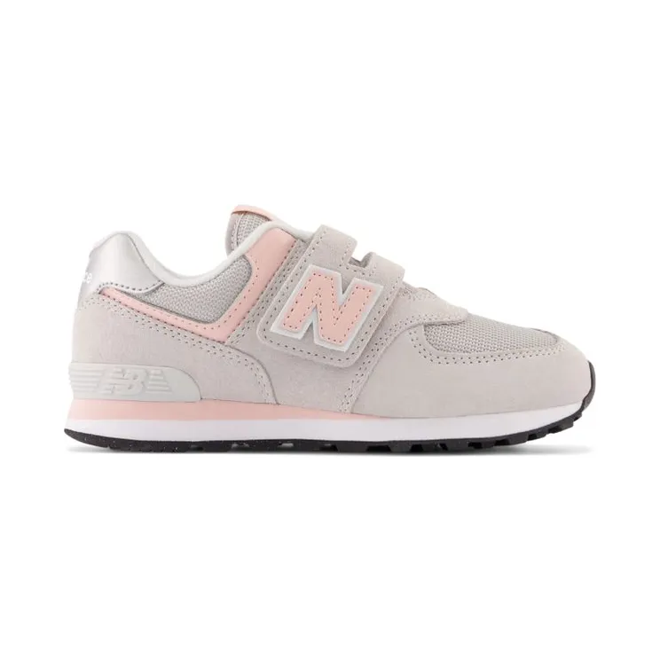 New Balance 574 Core Hook and Loop “Rain Cloud / Pink Haze” (PV574EVK)