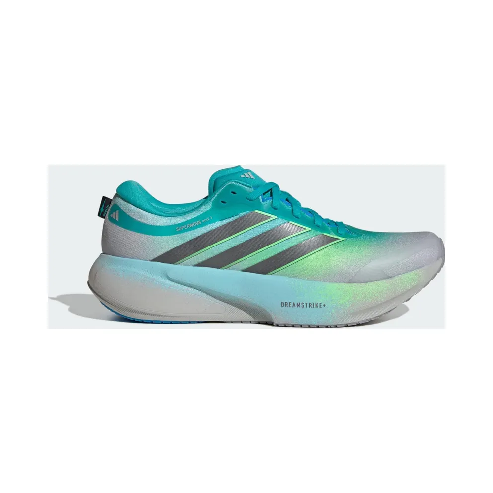 Adidas SUPERNOVA RISE 3 Running Shoes Grey Two / Iron Metallic / Lime Burst (JQ4528)
