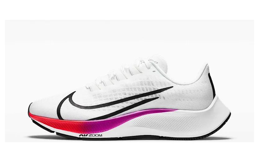 Nike Air Zoom Pegasus 37 “White / Hyper Violet / Spruce Aura / Flash Crimson” (BQ9647-103)