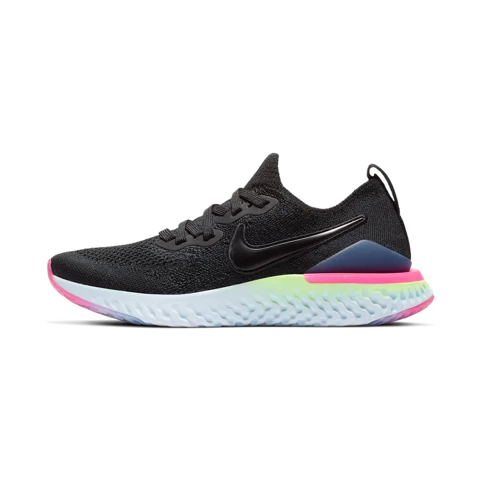 Nike Epic React Flyknit 2 Black Sapphire Hyper Pink (GS)
