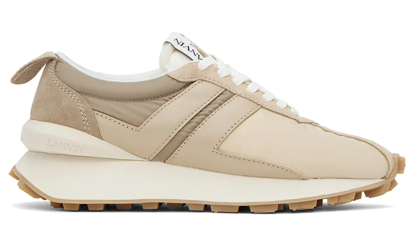 Lanvin Beige Bumpr Sneakers (FM-SKBRUC-NYLO-A22)