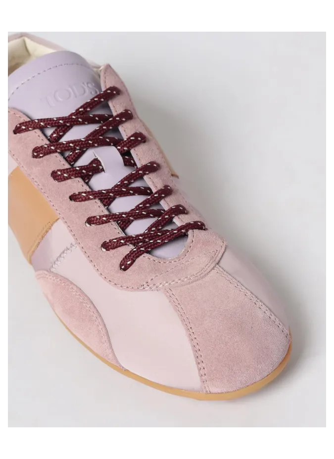 Tod’s T-Marathon Sneakers in Nylon and Suede Pink (XXW59L0JW90V1IYQW9) (3)