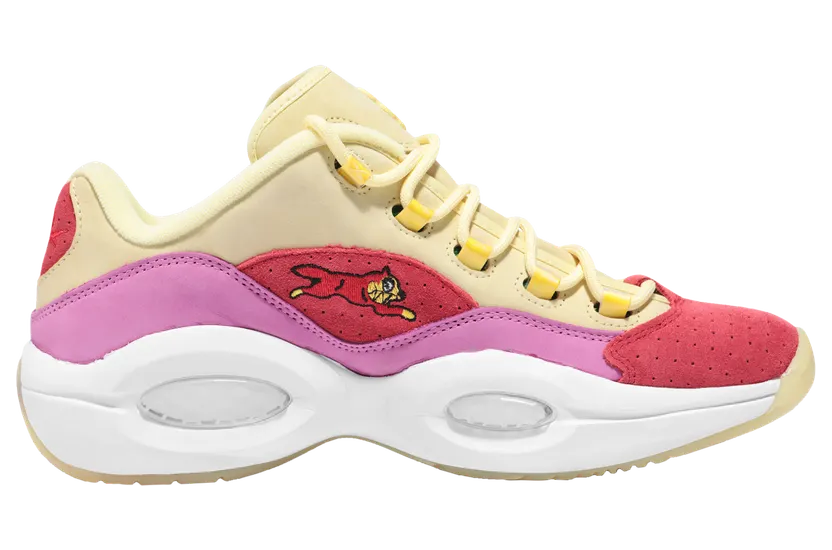 Reebok Question Low BBC Ice Cream Running Dog Yellow Red (FZ4346)