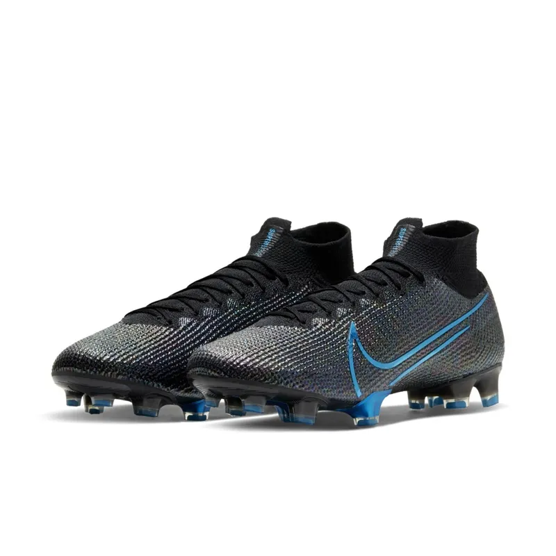 Nike Mercurial Superfly 7 Elite FG Black Laser Blue Black/Black-Anthracite-Laser Blue (AQ4174-049)