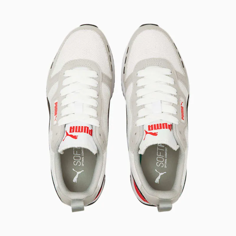 PUMA R78 Youth White/Black/High Risk Red (373616-24)