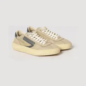 Puraai 1.01 Vintage Nylon and Vegan Leather Sneakers Beige (PU101V047)