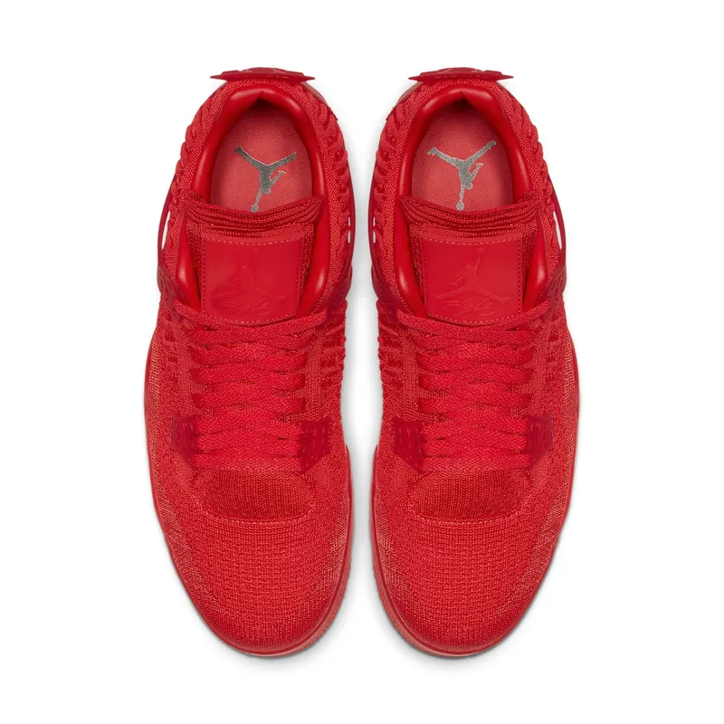 Jordan 4 Retro Flyknit Red University Red/Black-University Red (AQ3559-600)