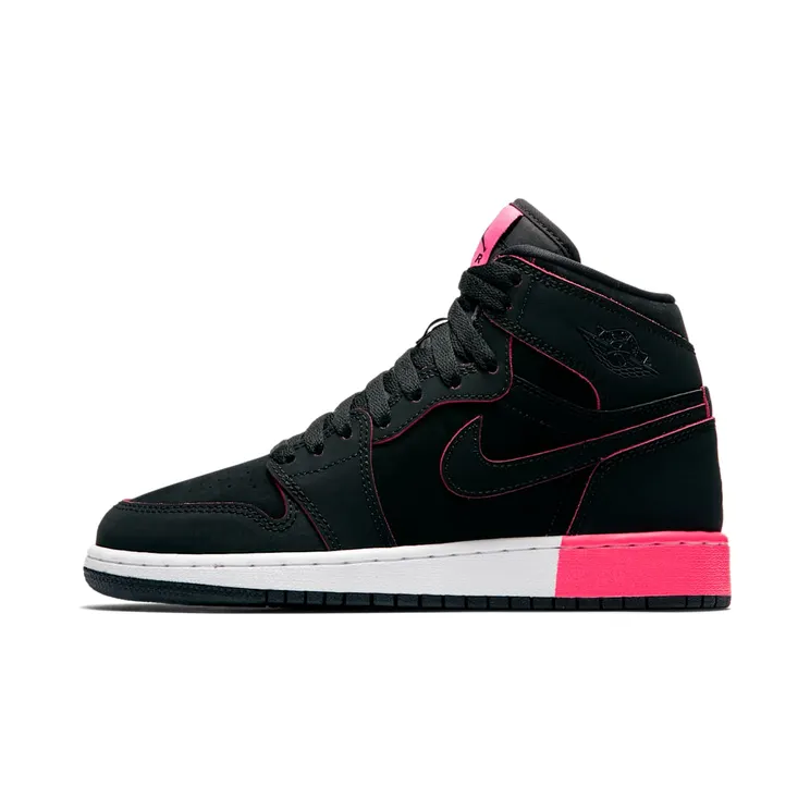 Air Jordan 1 Retro High’Black Hyper Pink’ GG Black/Hyper Pink-White-Black (332148-024)