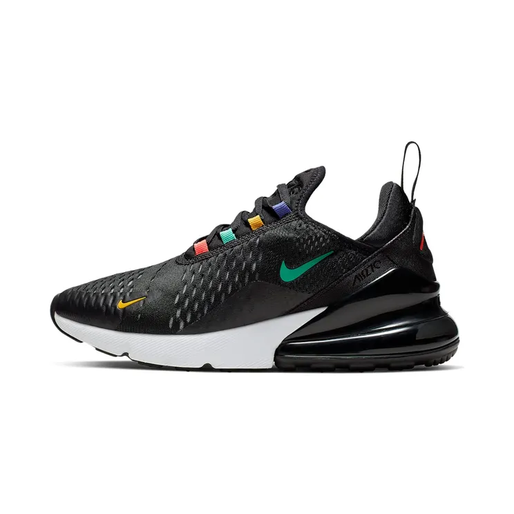 Nike Air Max 270 Black Multicolor (W) “Black / University Gold / Psychic Purple / Flash Crimson” (AH6789-023)
