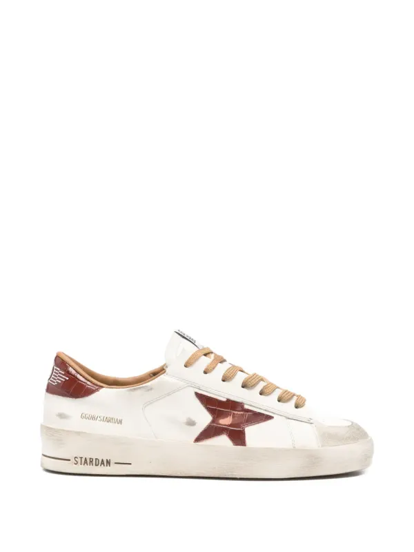 Golden Goose Stardan leren sneakers with sterpatroon – White (GMF00667F008139)