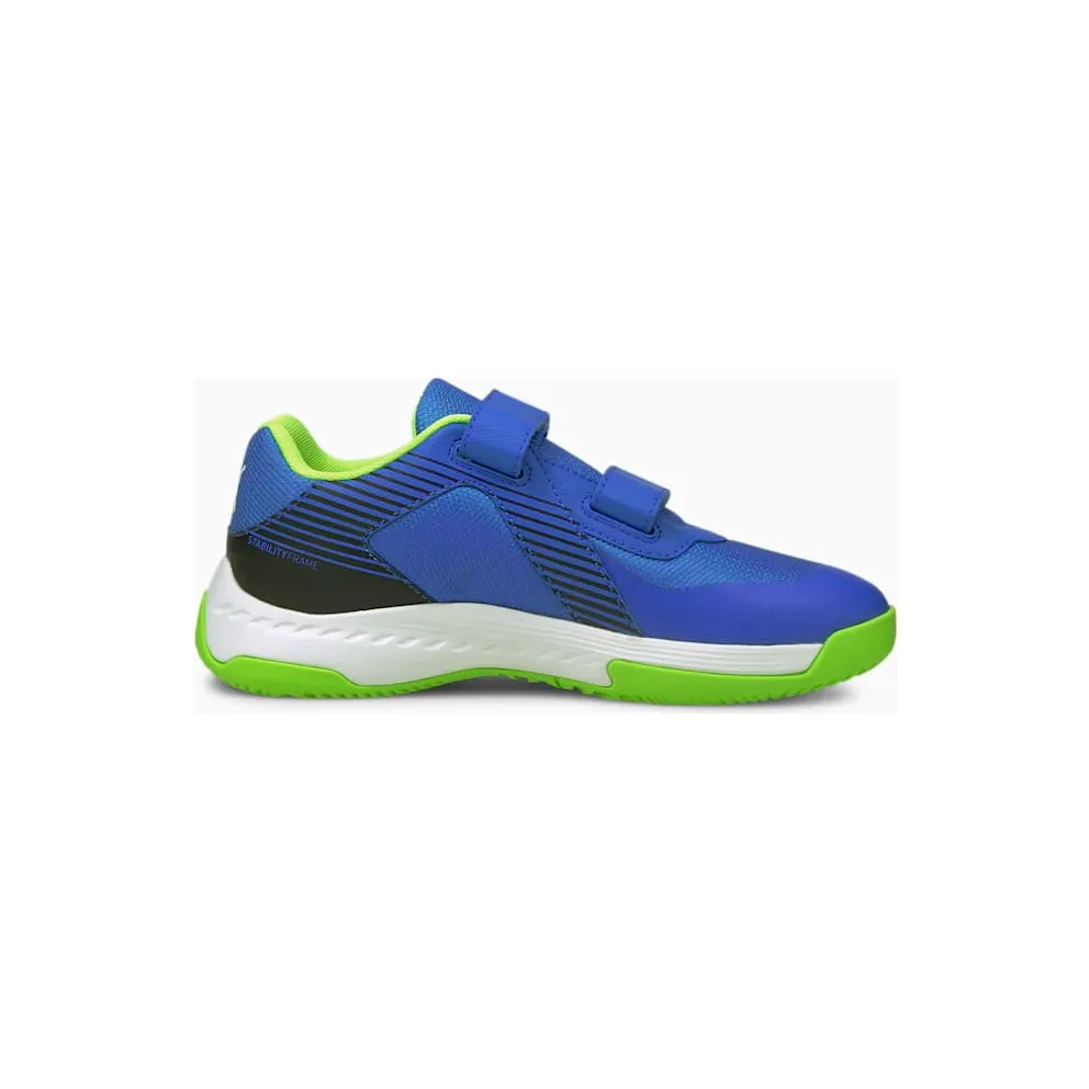 Puma Varion V Jugend Hallensportschuhe Blau (106586-04)