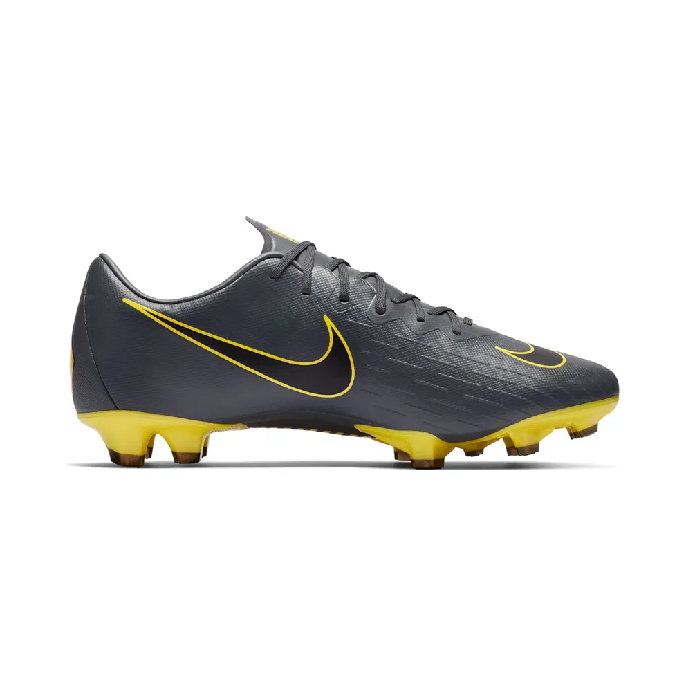 Nike Mercurial Vapor 12 Pro FG Dark Grey Opti Yellow Dark Grey/Opti Yellow-Black (AH7382-070)