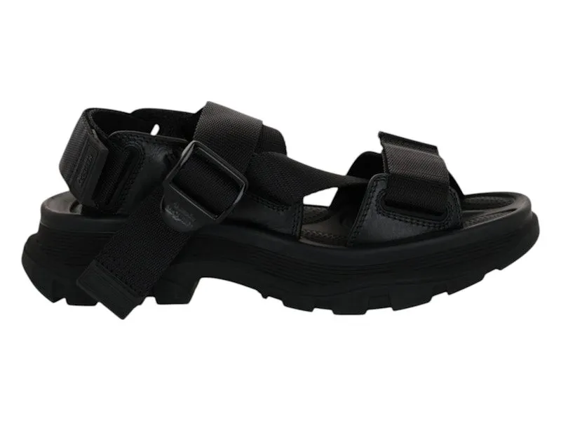 Alexander McQueen Tread Sandals Black (667285-W4R51-1000)