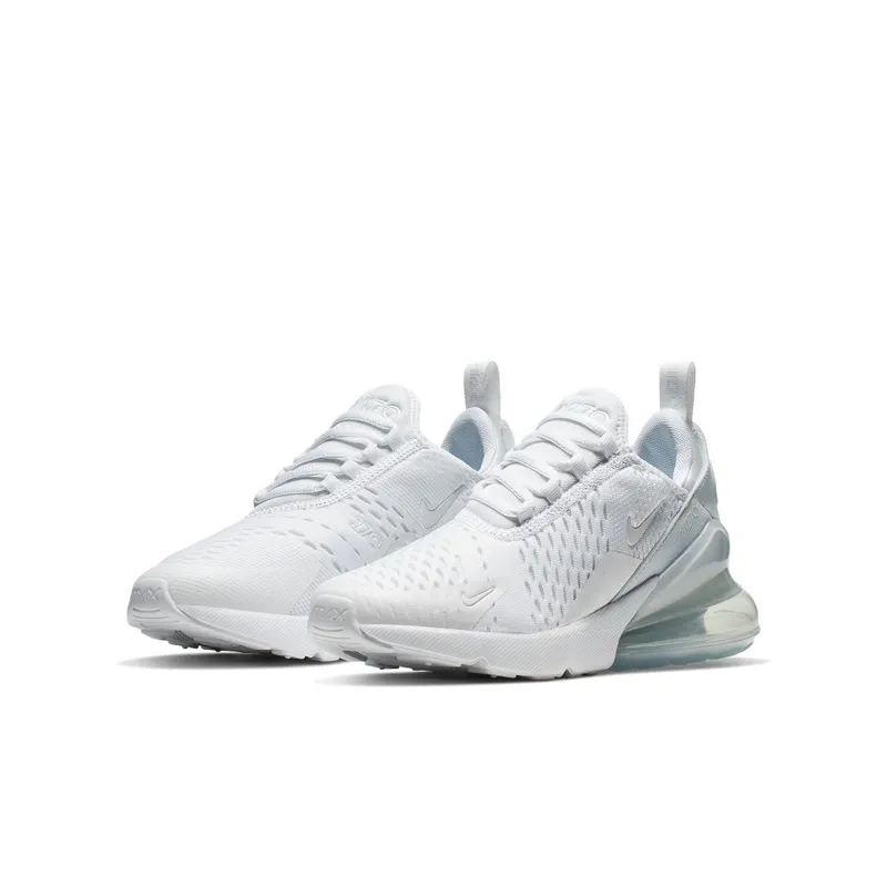Nike Air Max 270 White Metallic Silver (GS) White/Metallic Silver/White (943345-103)