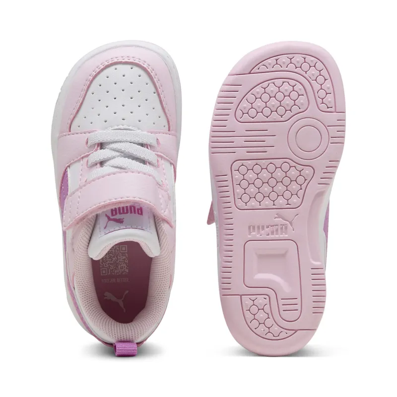 Puma Rebound v6 Lo “Pearl Pink / Mauve Pop / Puma White” (397420_35)