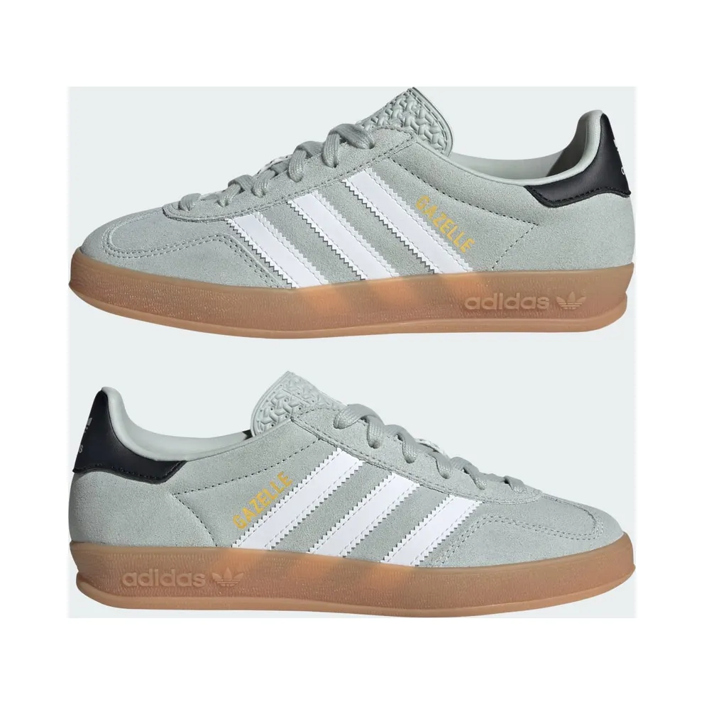 Adidas Gazelle Indoor Kids Wonder Silver / Cloud White / Core Black (JP8764)