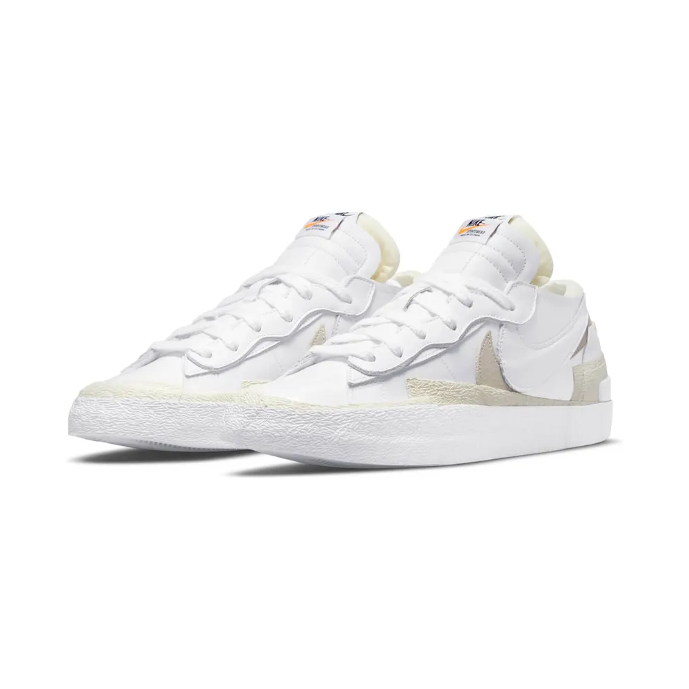 Nike x Sacai Blazer Low White Patent Leather (DM6443-100)