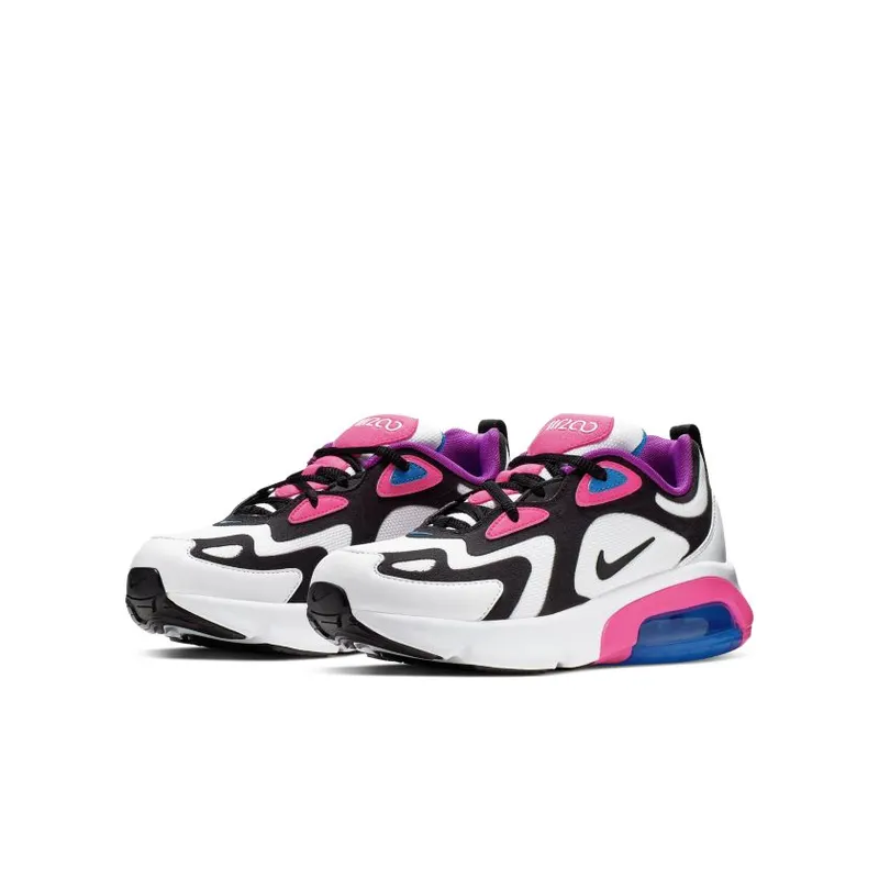 Nike Air Max 200 White Hyper Pink Black (GS) White/Hyper Pink-Photo Blue-Black (AT5630-100)