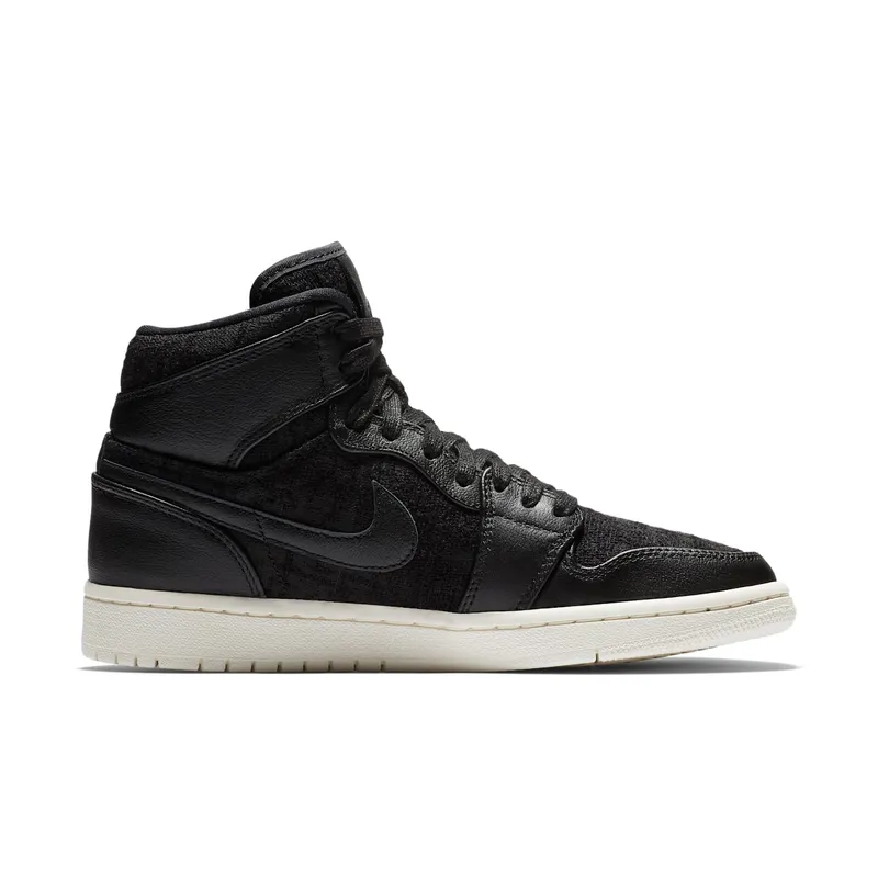 Jordan 1 Retro High Black Sail (W) Black/Black (AH7389-001)