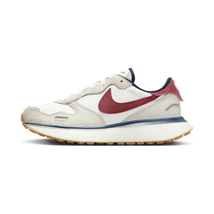 Nike Phoenix Waffle “Light Bone / Sail / Midnight Navy / Team Red” (FZ3600-072)
