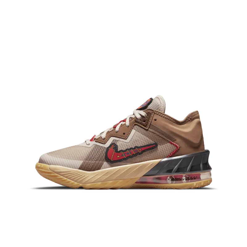 Nike LeBron 18 Low Wile E. x Roadrunner (GS) (2021) (DJ3760-401)