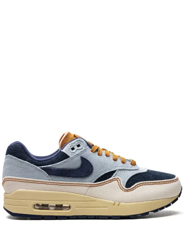 Nike Air Max 1 ’87 Aura/Midnight Navy/Pale Ivory sneakers – Blue (FQ8900)
