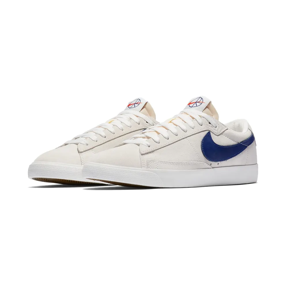 Nike SB Blazer Low Polar Skate Co Summit White/Deep Royal Blue (AV3028-100)