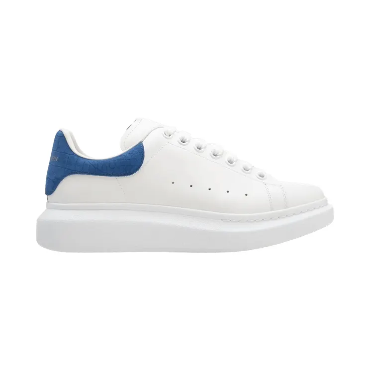 Alexander McQueen Oversized White Blue Croc (625162WHZ4K9255)