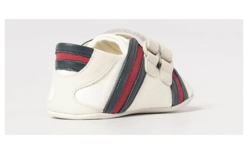 Gucci Web Sneakers in Canvas and Leather White (856586FAFMZ9161) (2)