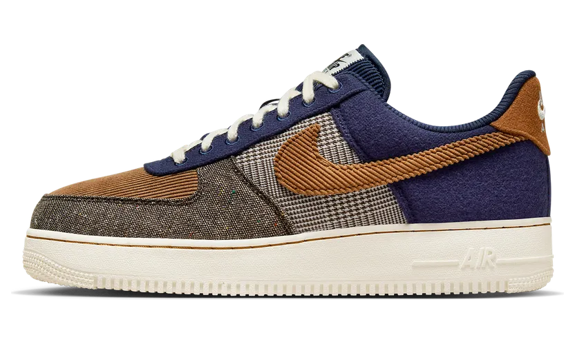 Nike Air Force 1 ’07 Premium Midnight Navy/Pale Ivory/Baroque Brown/Ale Brown (FQ8744-410)
