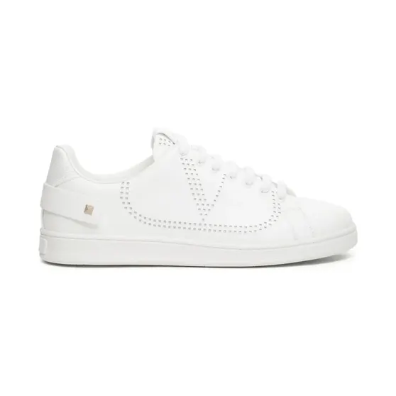 Valentino Garavani Backnet aus Kalbsleder “White” (YS0C04DYH)