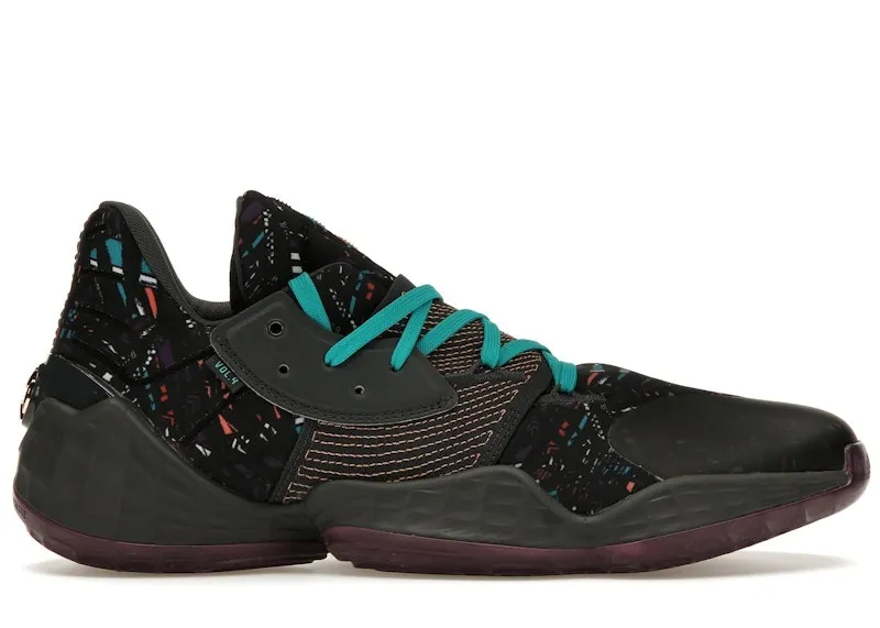 adidas Harden Vol. 4 BHM (2020) Core Black/Amber Tint/Grey Six (EF9943/EF9924)