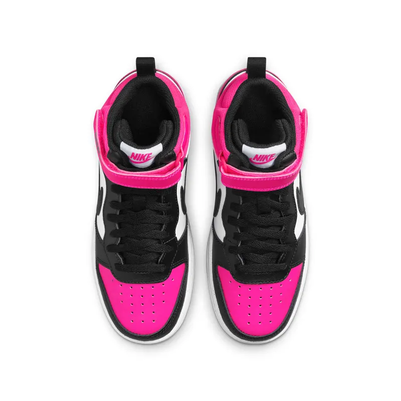 Nike Court Borough Mid 2 White Fierce Pink Black (HV0933-100)