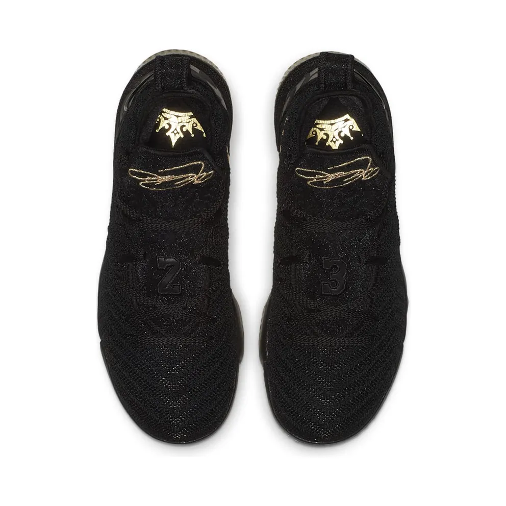 Nike LeBron 16 I’m King (GS) Black/Metallic Gold (AQ2465-007)