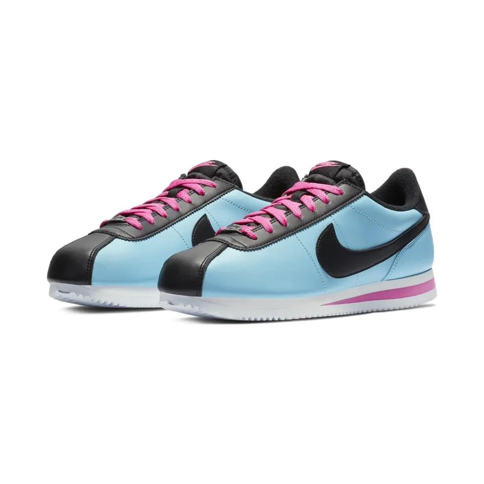 Nike Cortez Basic Leather South Beach Blue Gale/Black-Laser Fuchsia (BV2527-400)