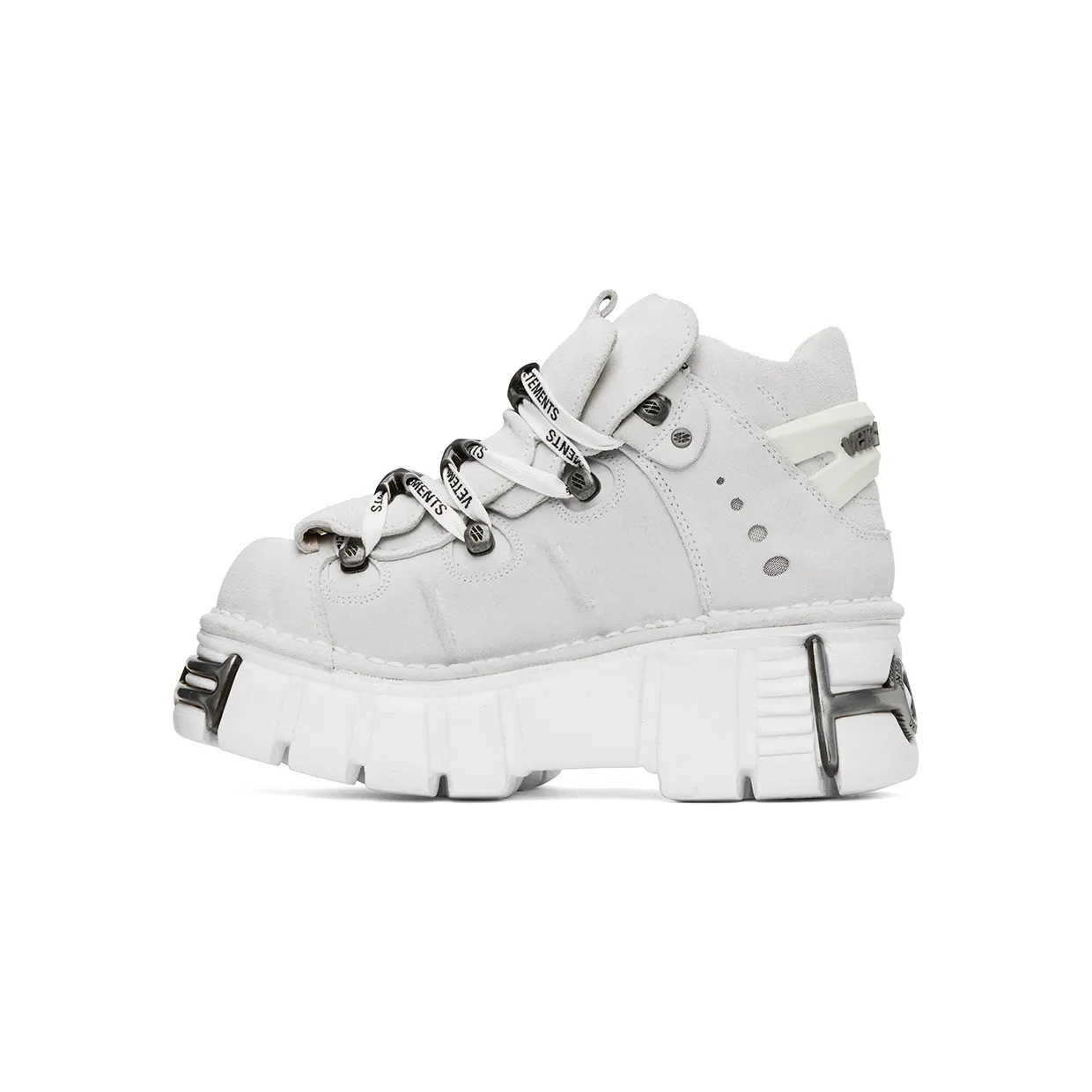 VETEMENTS White New Rock Edition Platform Sneakers (UA53SN200W) (3)