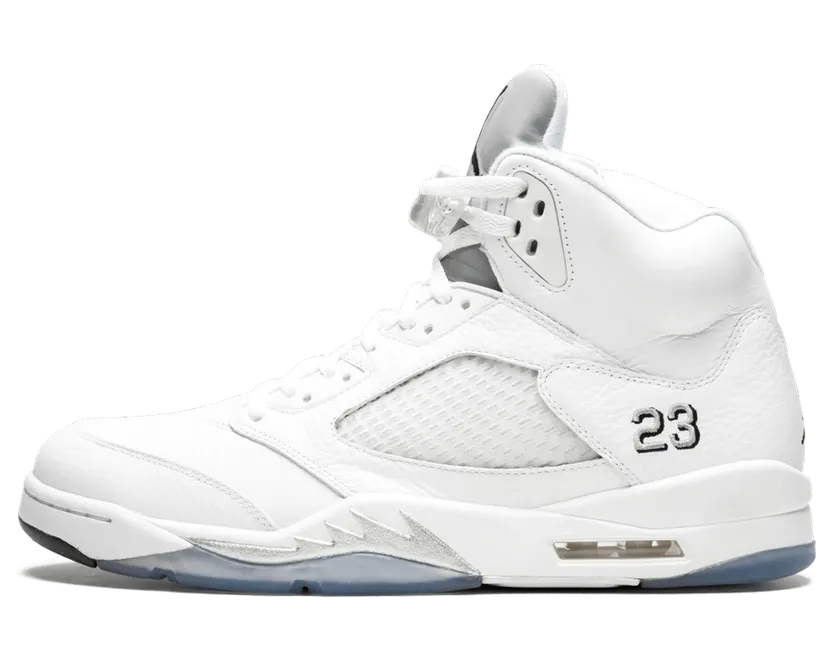 Air Jordan 5 Retro White Metallic Silver (136027-130)