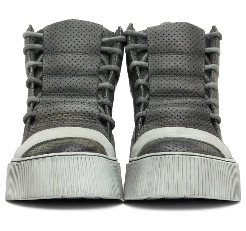 Boris Bidjan Saberi Grey Bamba 1.1 High Top Sneakers (291-SS2200B1000000SM-0025) (2)