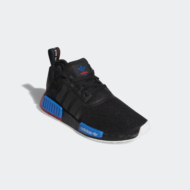 adidas NMD R1 Black Red Blue (GS) Core Black/Core Black/Lush Red (FX4352)