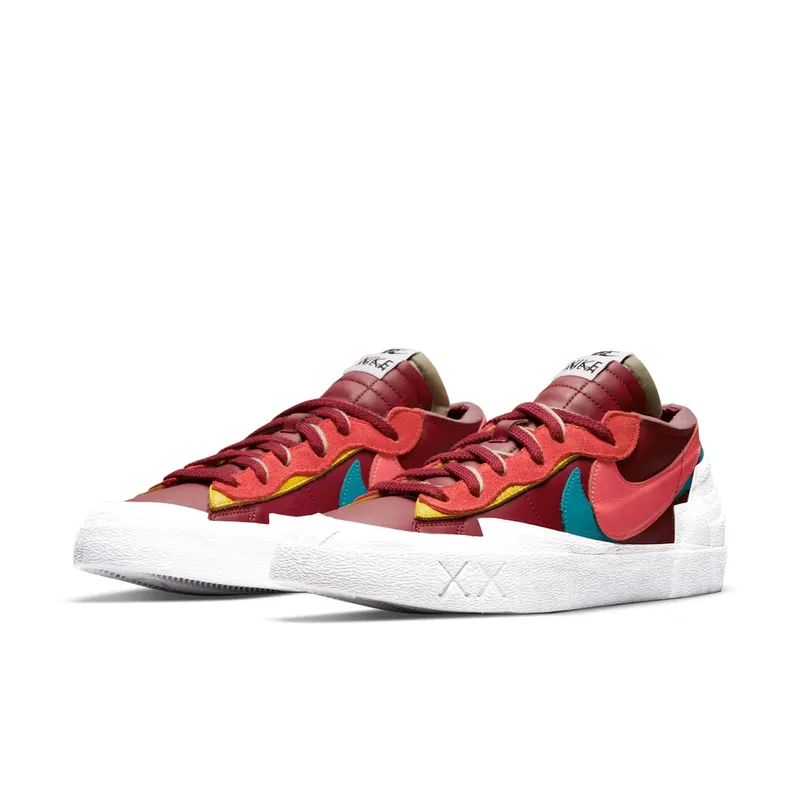 Nike Blazer Low sacai KAWS Red – “Red / Orange / Pink / Blue” (DM7901-600)