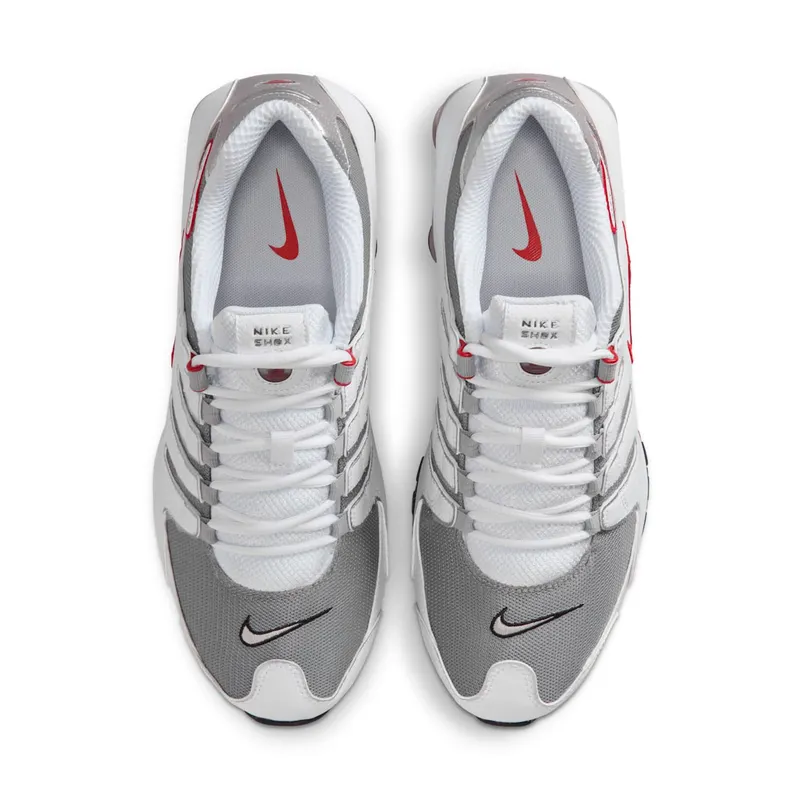 Nike Shox NZ White “Red Metallic Silver” (378341-104)