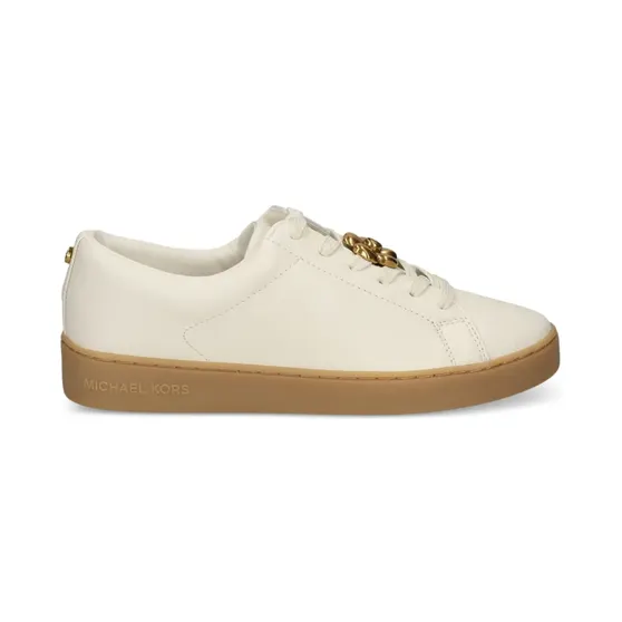 Michael Kors Leren sneakers met bloemdetail – Beige (43T6KTFS1L)