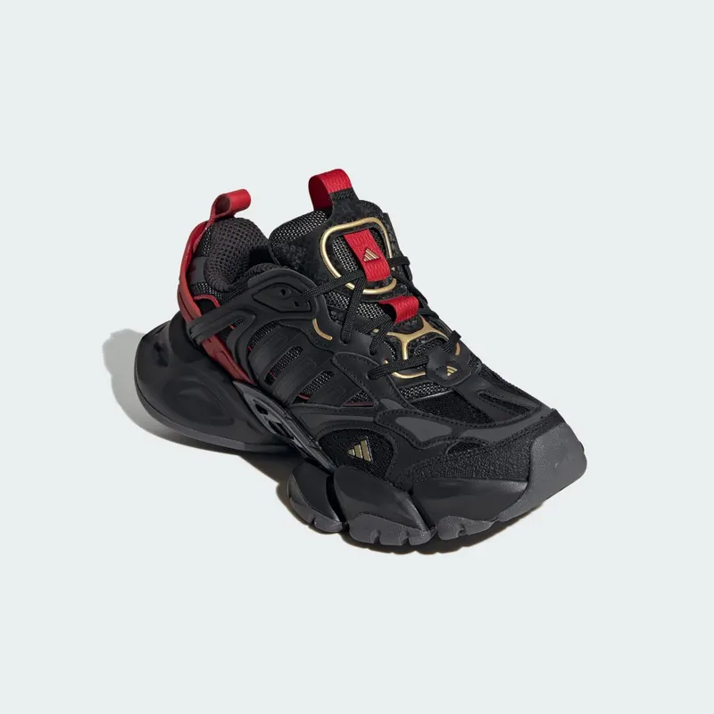 adidas XLG Runner Deluxe Black Gold Metallic Red (JQ2974)