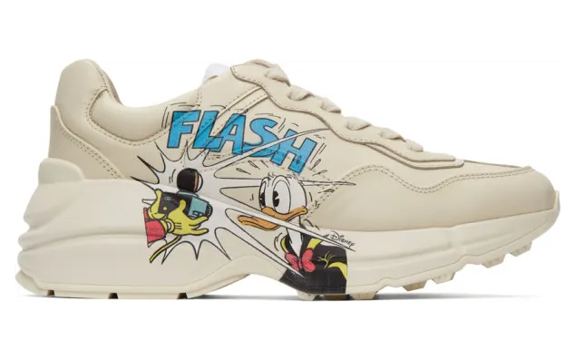 Gucci Off-White Disney Edition Donald Duck Rhyton Sneakers (646506 DRW00)