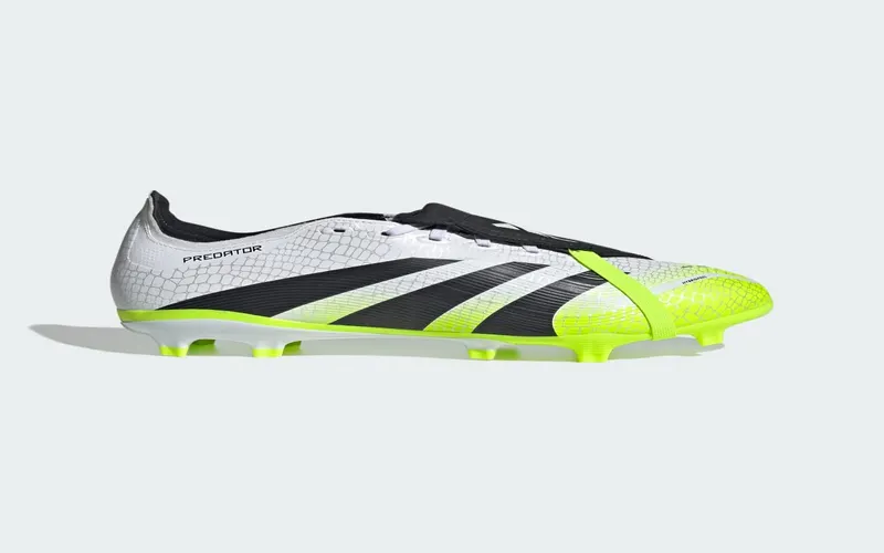 adidas Predator League Fold-Over Tongue FG/MG Cloud White Core Black Lucid Lemon (JI1111)