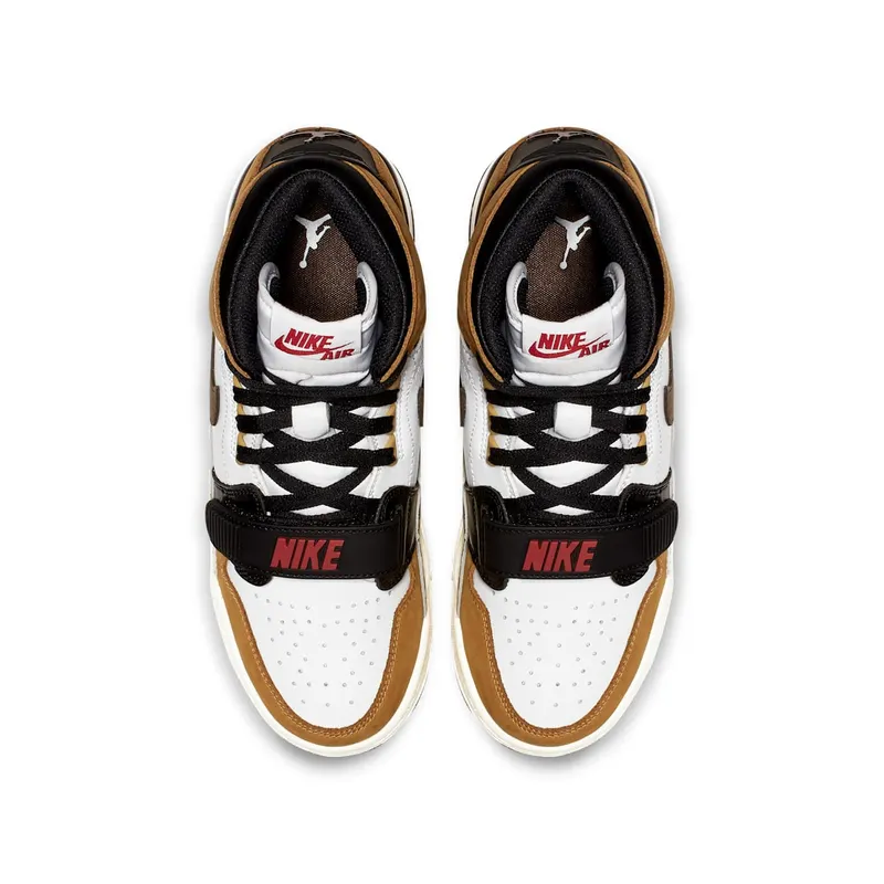 Jordan Legacy 312 Rookie of the Year (GS) White/Baroque Brown-Wheat-Varsity Red (AT4040-102)