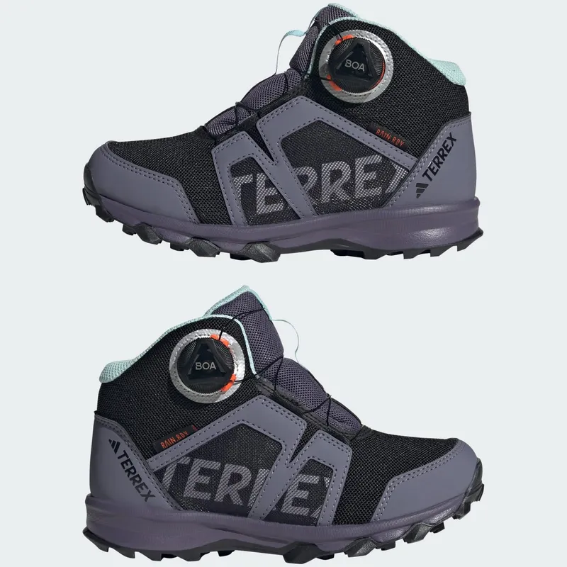 Adidas Terrex BOA Mid RAIN.RDY Hiking Core Black / Cloud White / Preloved Violet (JS2968)